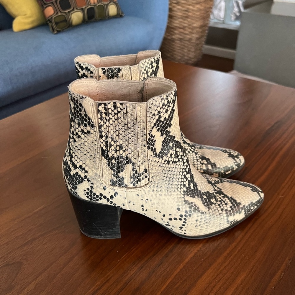 Snake Print Booties - image 1